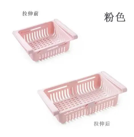 Retractable Fridge Storage Basket – Multi-Functional Kitchen Organiser