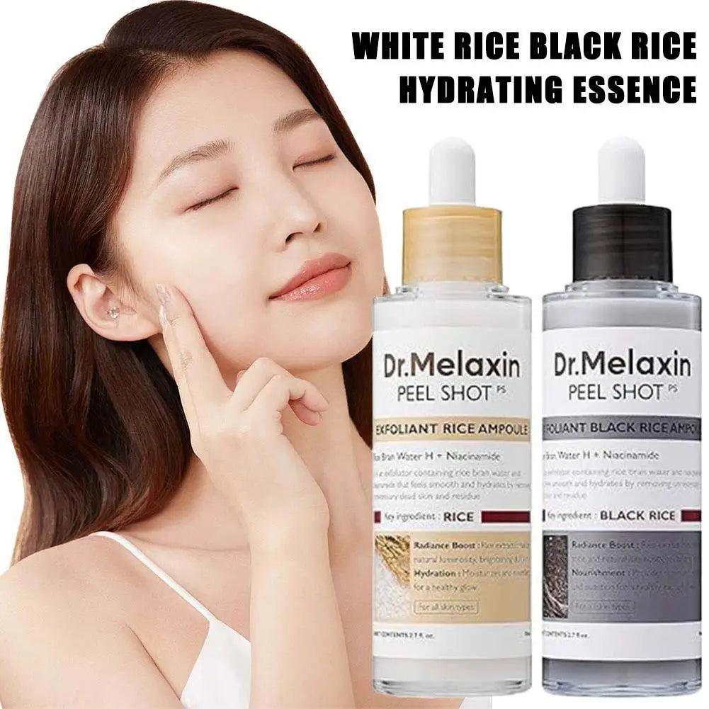 Dr. Melaxin Peel Shot White and Black Rice Exfoliating Essence Deep Moisturising Hydrating Oil-Control