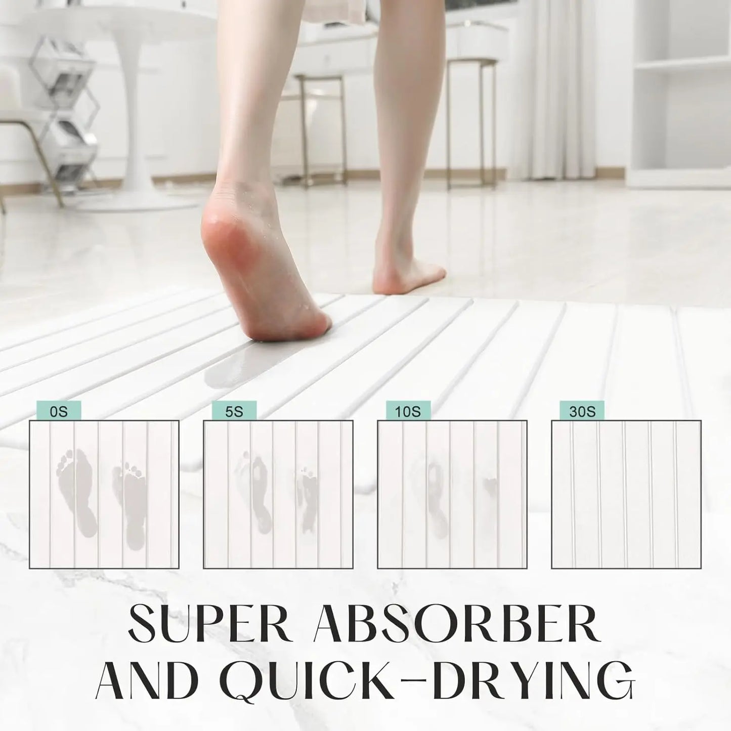 Luxury Stone Dry Mat Super Absorbent Foldable Diatomite Mat