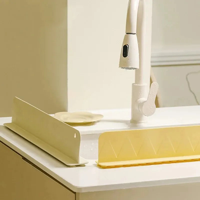 Silicone Sink Splash Guard with Suction Cup. Protect Clothes from Water”