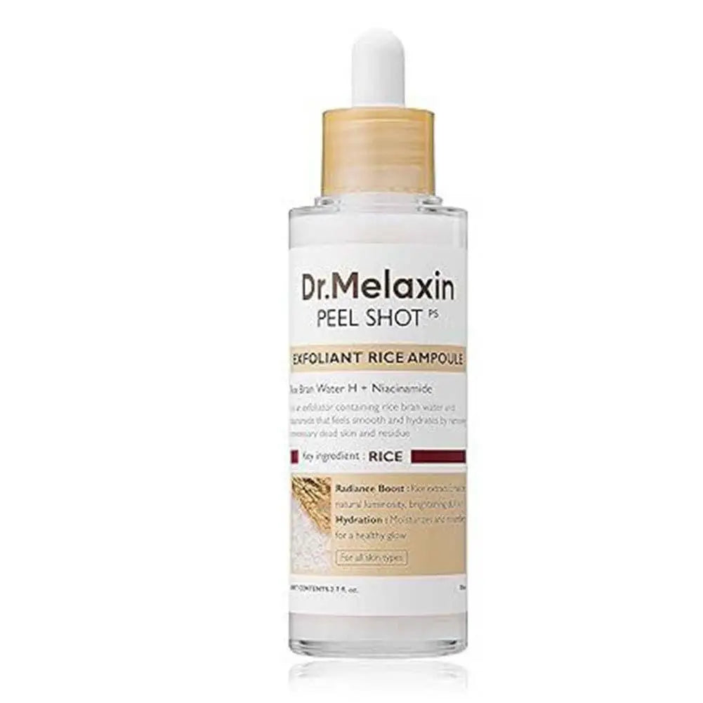 Dr. Melaxin Peel Shot White and Black Rice Exfoliating Essence Deep Moisturising Hydrating Oil-Control