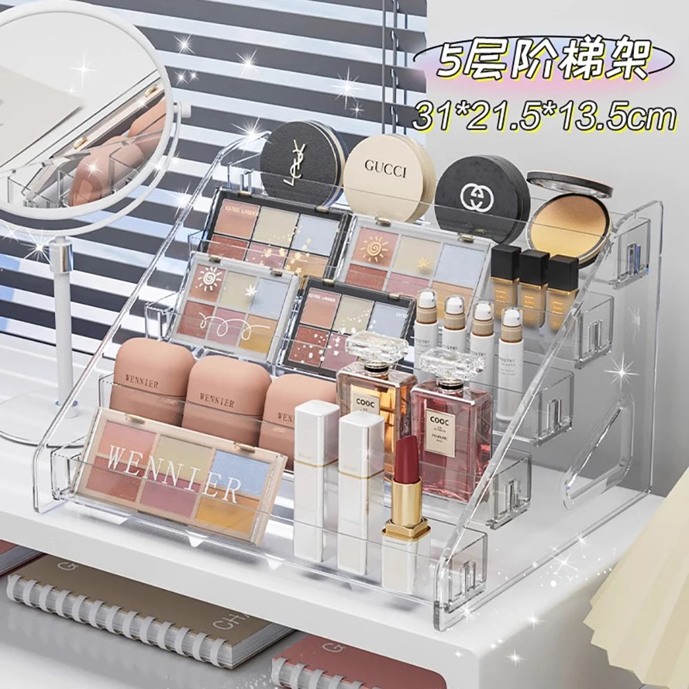 Transparent Storage Box Makeup Organiser Cosmetic Display Case Jewellery Organiser