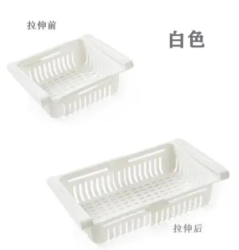 Retractable Fridge Storage Basket – Multi-Functional Kitchen Organiser