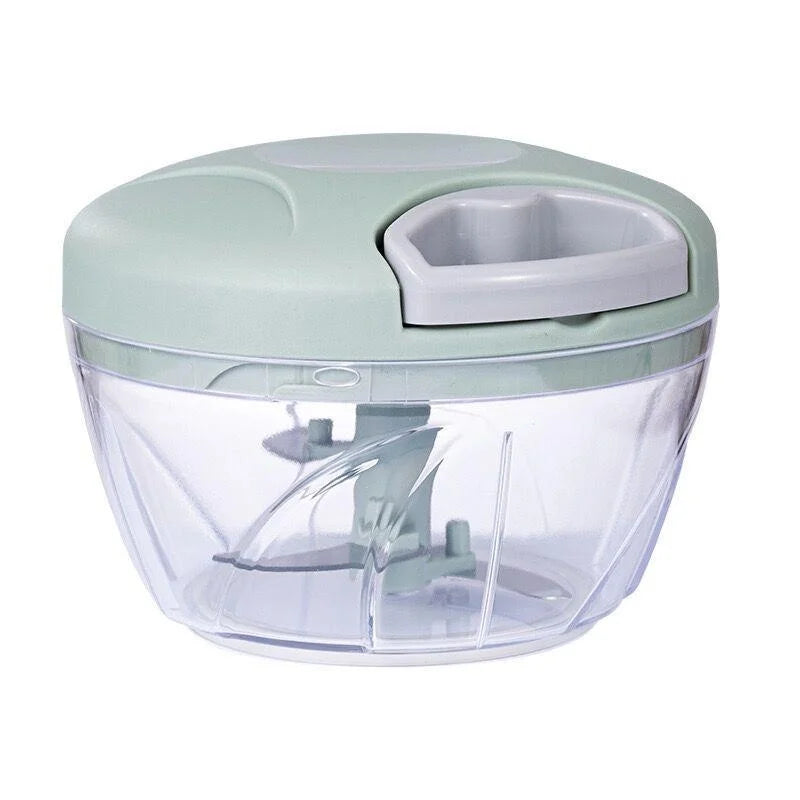 Manual Meat & Vegetable Chopper – 500/900ML hand-crank mincer for garlic, onion and more