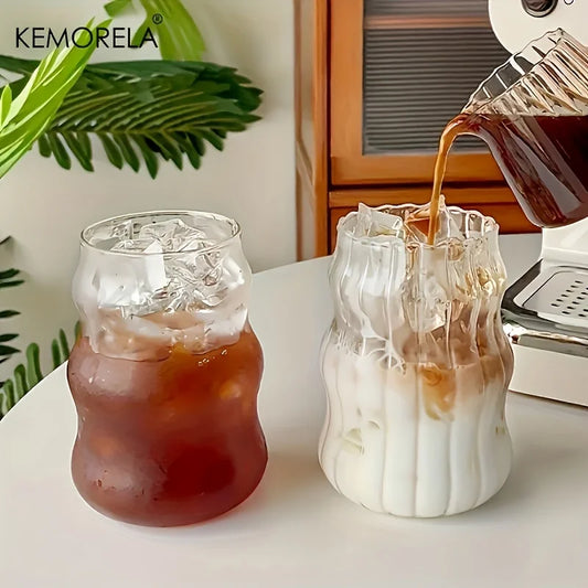Heat-Resistant Glass Cups – Transparent Drink-ware for Tea, Coffee, Juice and More 2/4/6PCS 