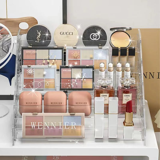 Transparent Storage Box Makeup Organiser Cosmetic Display Case Jewellery Organiser