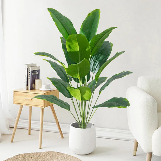 Large Artificial Tropical Palm & Monstera Leaf. Home, Garden & Party Decor
