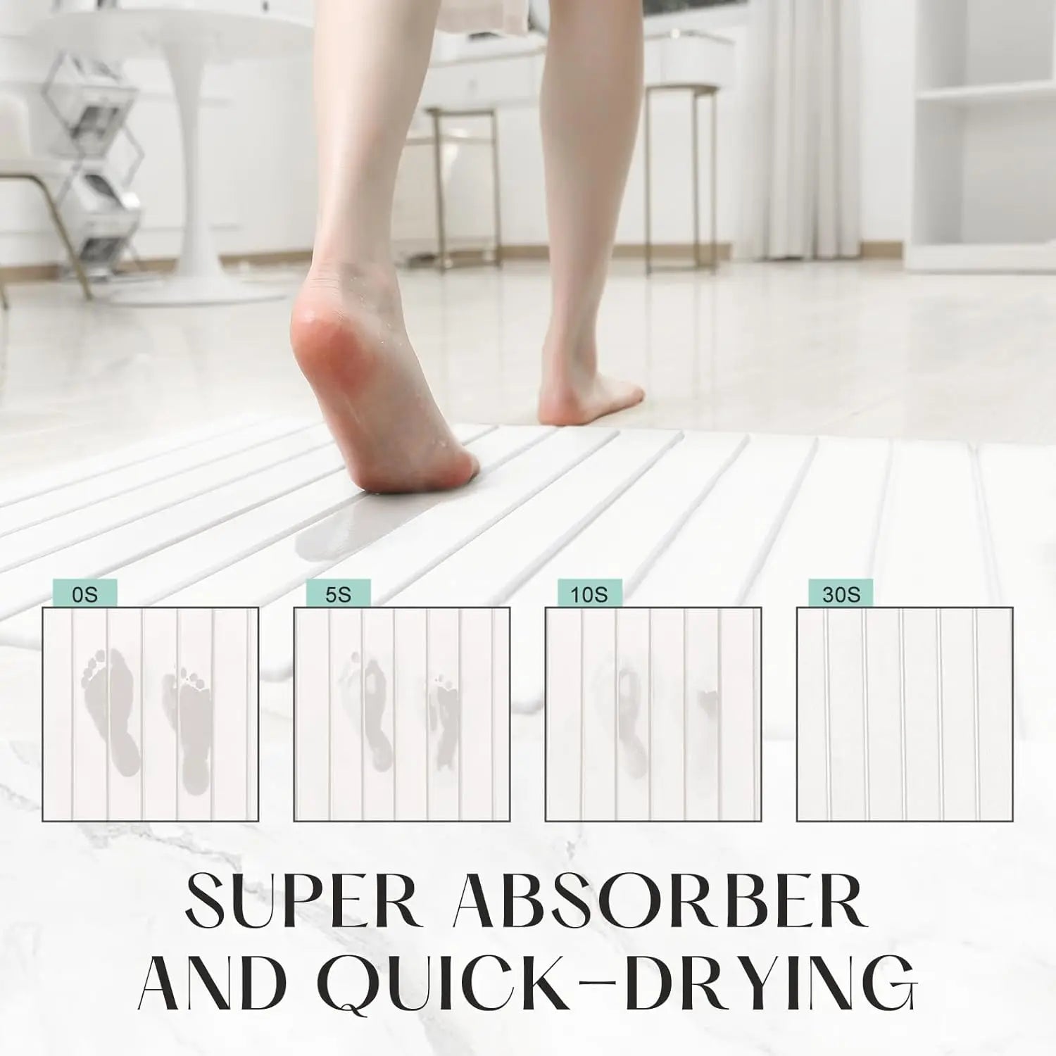Luxury Stone Dry Mat Super Absorbent Foldable Diatomite Mat