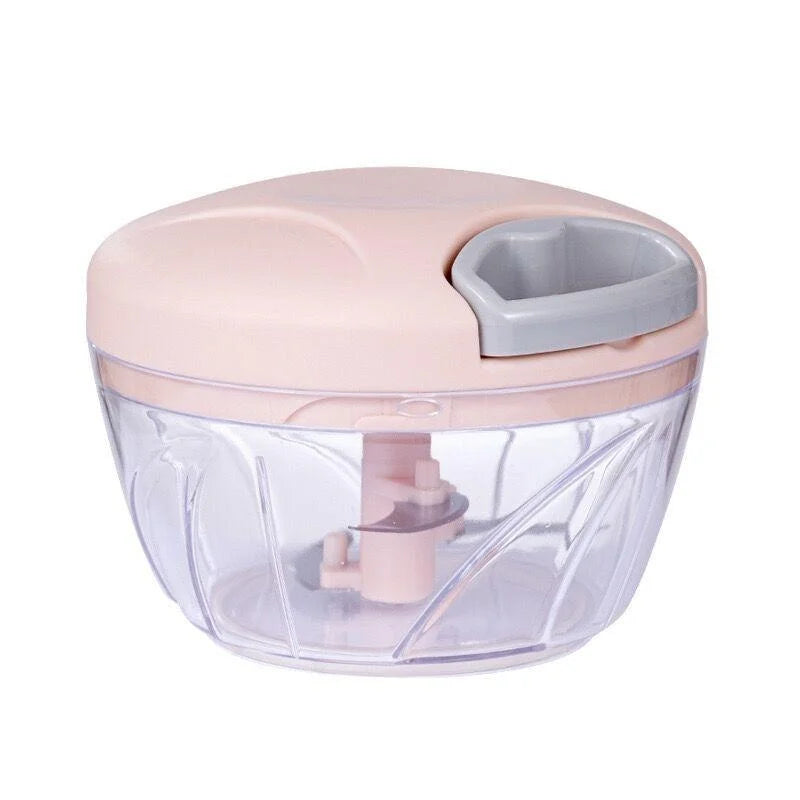 Manual Meat & Vegetable Chopper – 500/900ML hand-crank mincer for garlic, onion and more