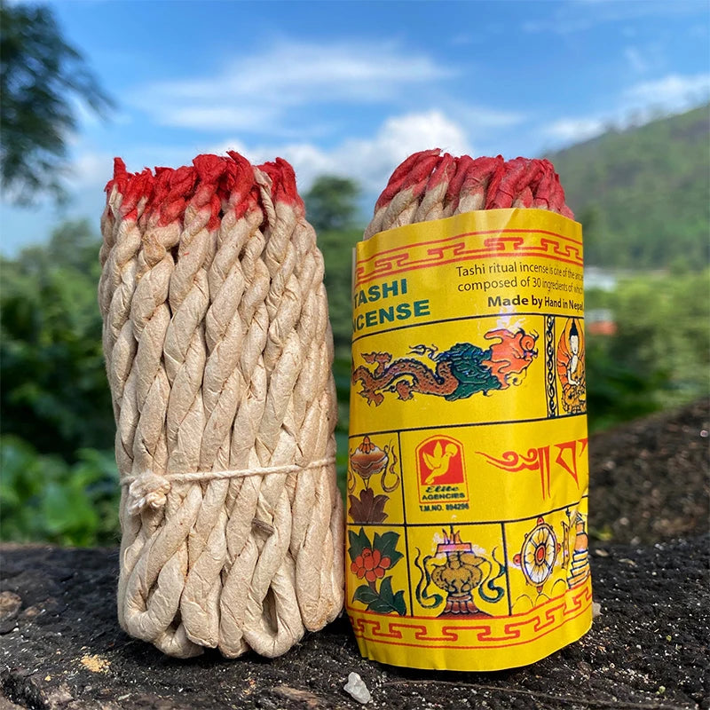 40Pc Himalaya Rope Incense- Handmade yoga aromatherapy with sage, patchouli and cedar