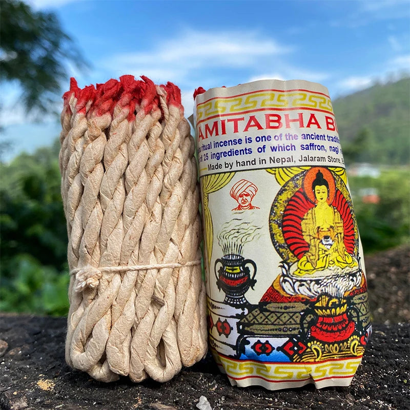40Pc Himalaya Rope Incense- Handmade yoga aromatherapy with sage, patchouli and cedar