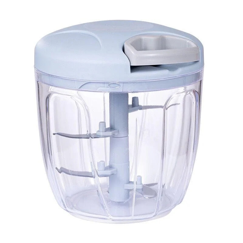 Manual Meat & Vegetable Chopper – 500/900ML hand-crank mincer for garlic, onion and more